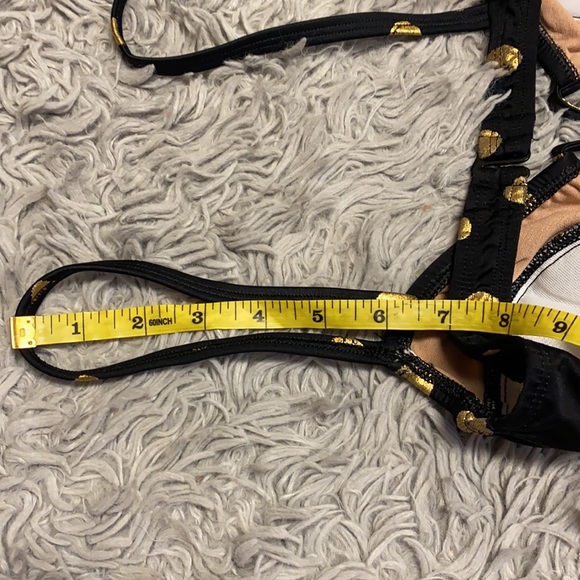 Vintage Bikini Top 90s Polkadot Swimsuit Swim S Small M Medium New - Picture 10 of 10